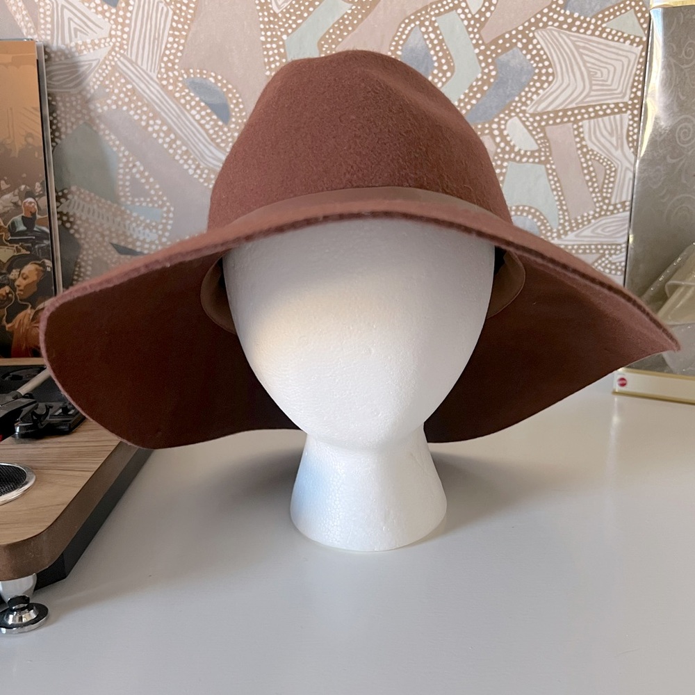 Brown casual winter hat